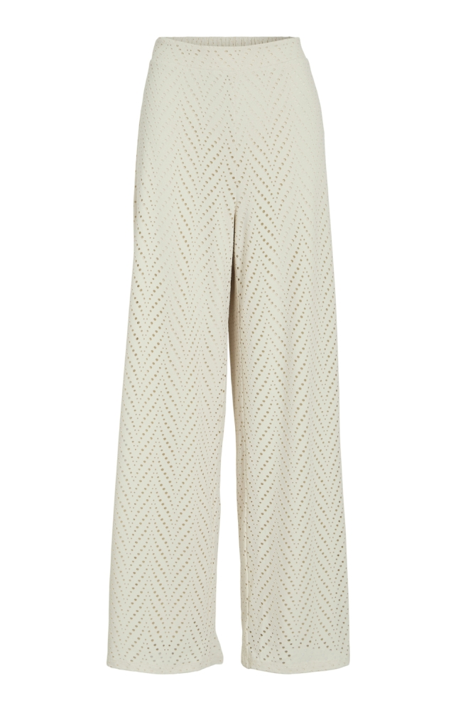 VIDELAIA HW WIDE PANTS/PB 14106628 BIRCH